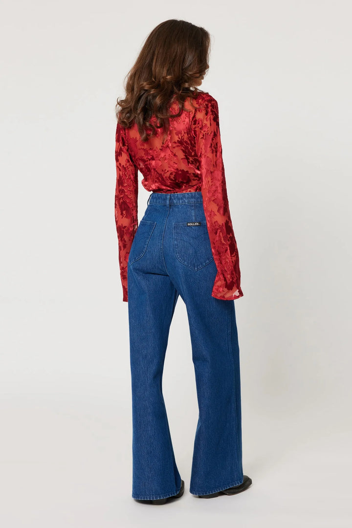 ROLLAS Studio Flare Wide-Leg Denim Pant - More Colors Available-The Shop Laguna Beach