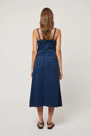 ROLLAS Mara Denim Dress - Deep Blue-The Shop Laguna Beach