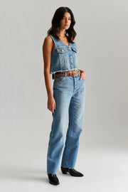ROLLAS X ACDC Morgan Stud Denim Vest-The Shop Laguna Beach