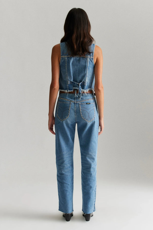 ROLLAS X ACDC Morgan Stud Denim Vest-The Shop Laguna Beach