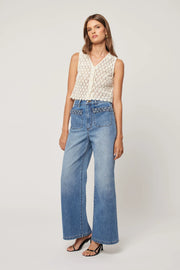 ROLLAS Sailor Braid Denim Pant - Canyon Blue-The Shop Laguna Beach