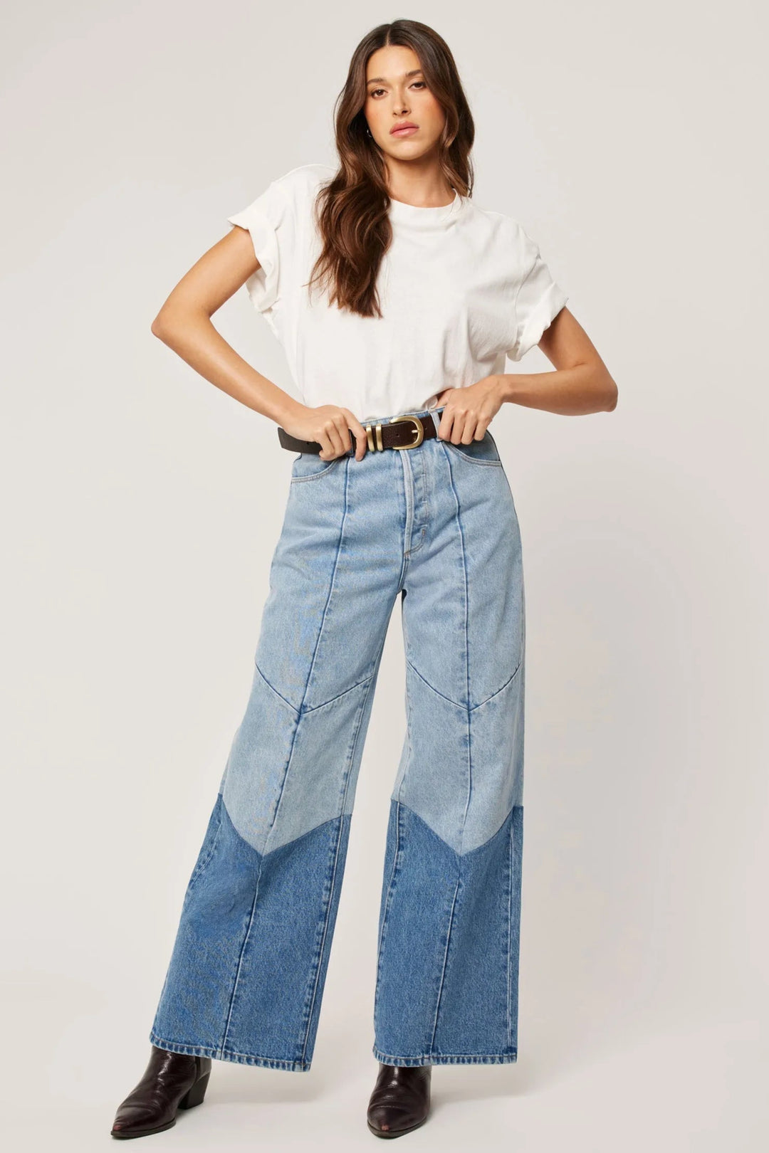 ROLLAS Studio Flare Chevron Jean-The Shop Laguna Beach