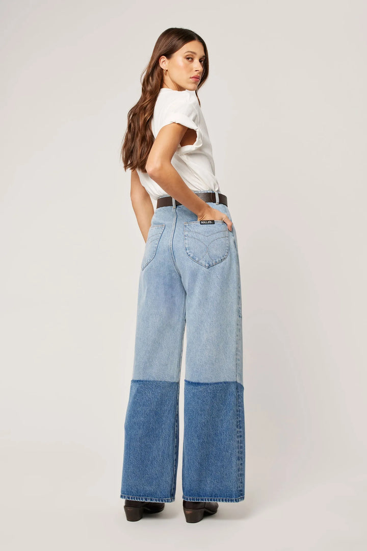 ROLLAS Studio Flare Chevron Jean-The Shop Laguna Beach