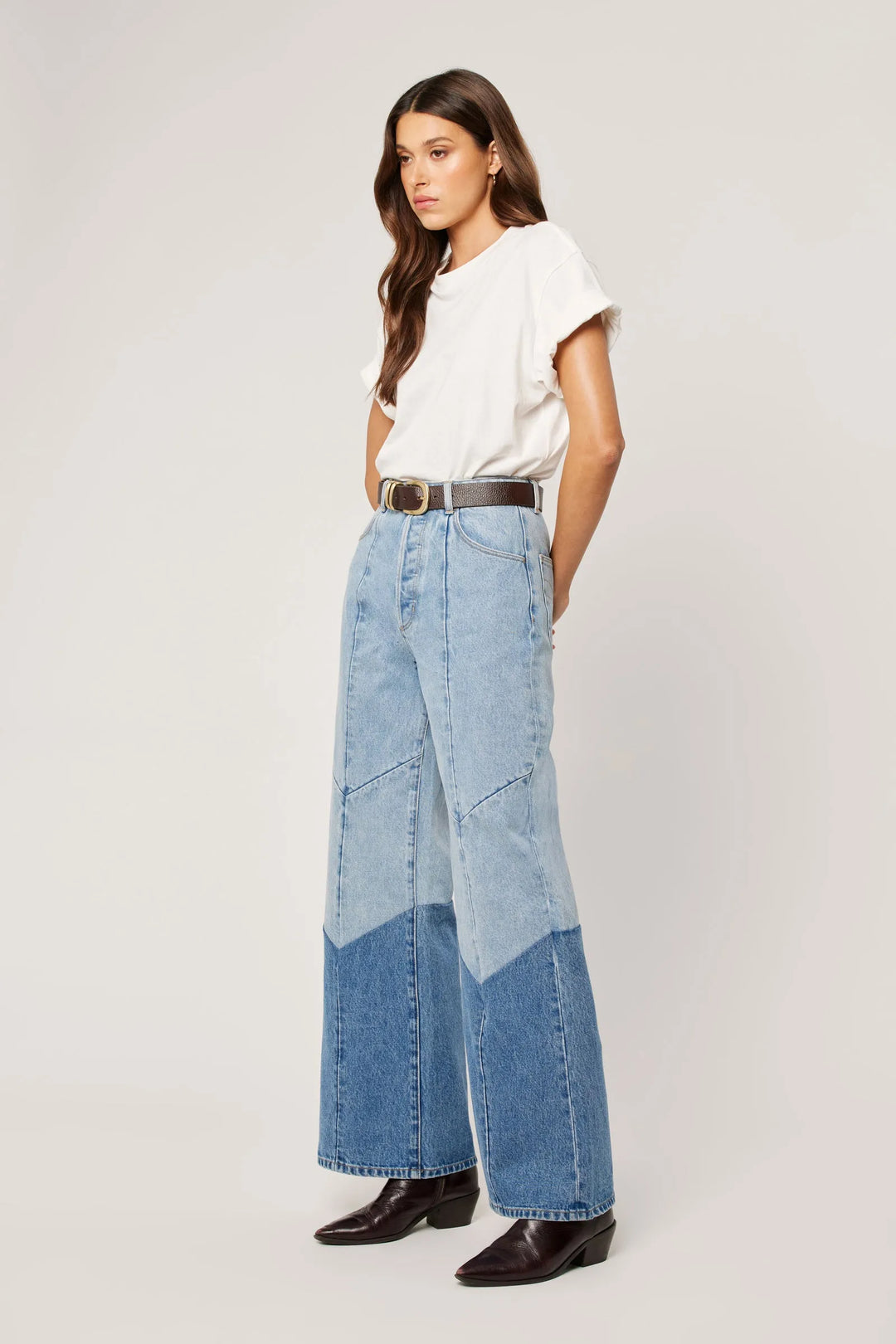 ROLLAS Studio Flare Chevron Jean-The Shop Laguna Beach