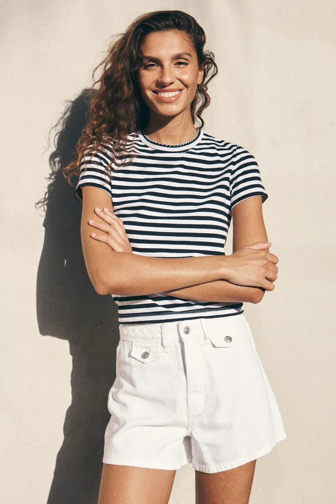 ROLLAS Mirage Braid Denim Short - Vintage White-The Shop Laguna Beach