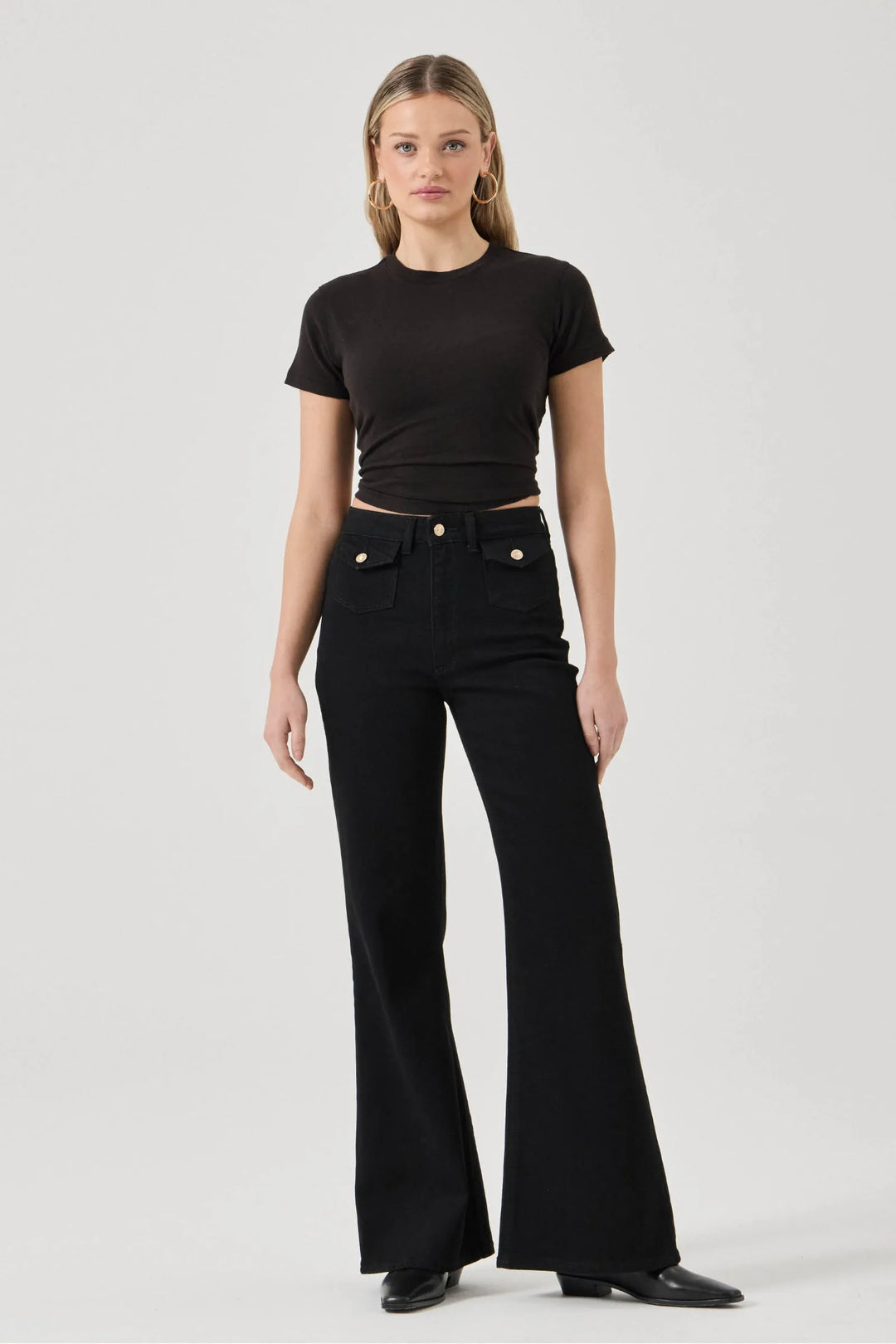 ROLLAS Eastcoast Denim Flare - Stella Paris Black-The Shop Laguna Beach