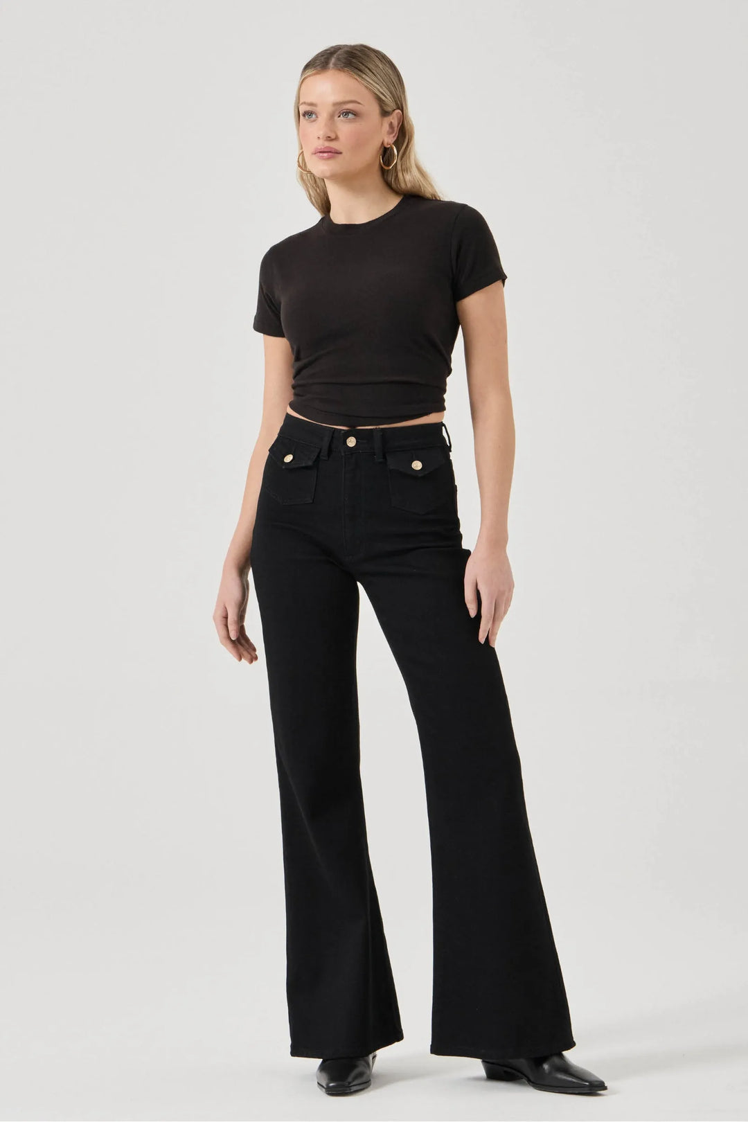 ROLLAS Eastcoast Denim Flare - Stella Paris Black-The Shop Laguna Beach