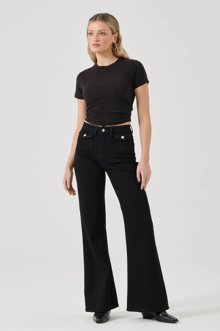 ROLLAS Eastcoast Denim Flare - Stella Paris Black-The Shop Laguna Beach