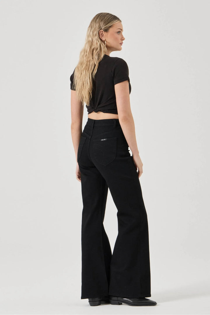 ROLLAS Eastcoast Denim Flare - Stella Paris Black-The Shop Laguna Beach