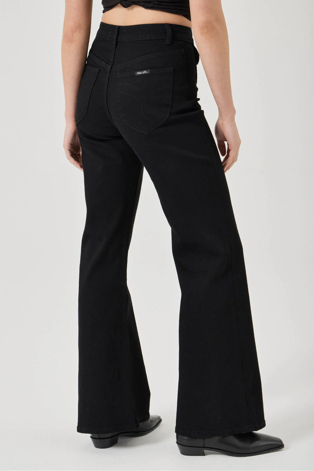 ROLLAS Eastcoast Denim Flare - Stella Paris Black-The Shop Laguna Beach