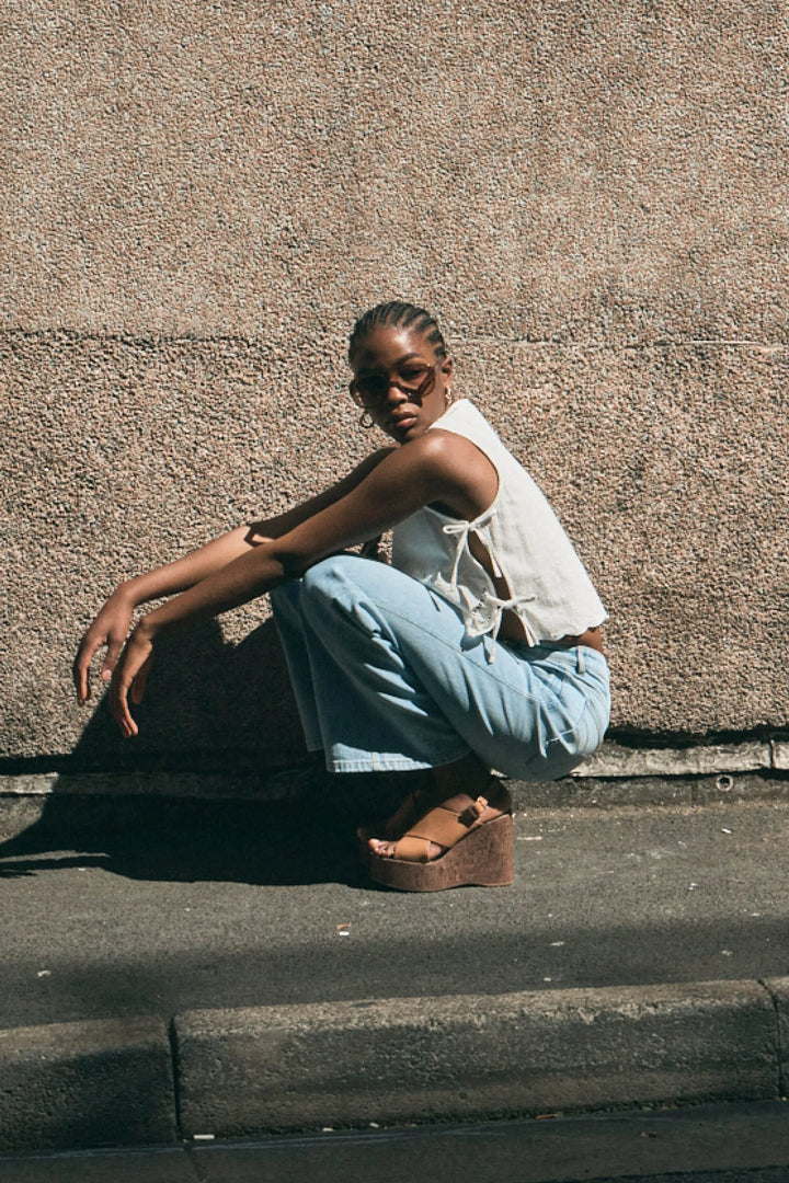 ROLLAS Camille Embroidered Woven Tank-The Shop Laguna Beach