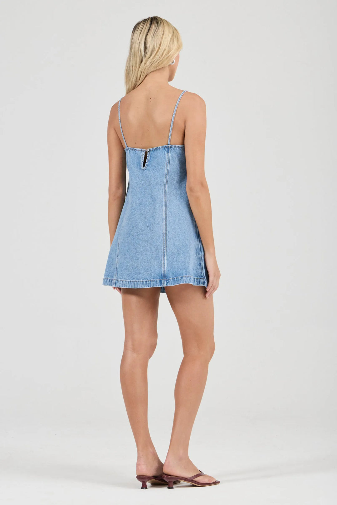 ROLLA'S Deco Denim Cami Dress in Denim-Medium