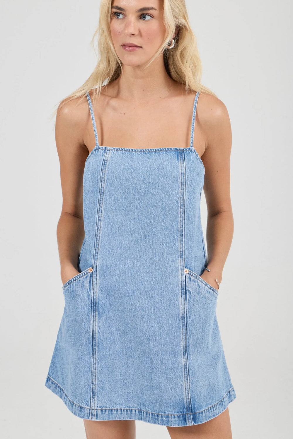 ROLLAS Deco Denim Cami Dress-The Shop Laguna Beach