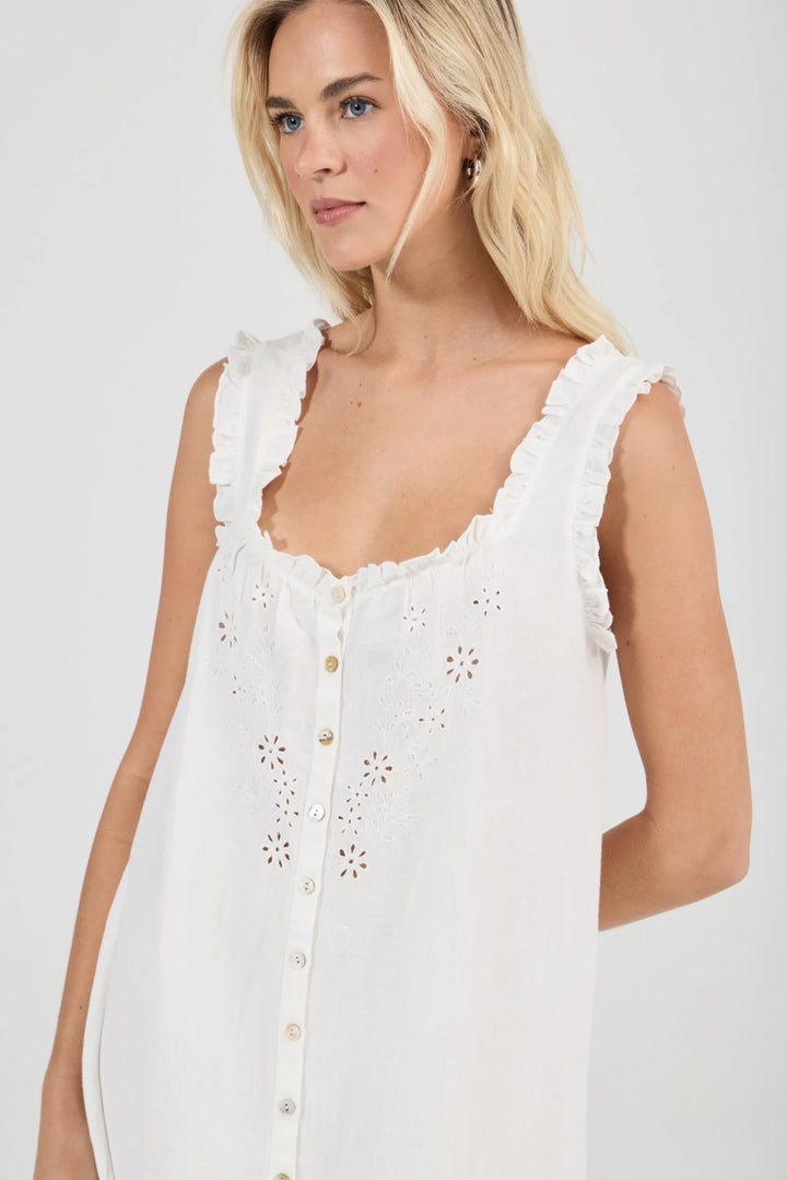 ROLLAS Rosie Eyelet Mini Dress