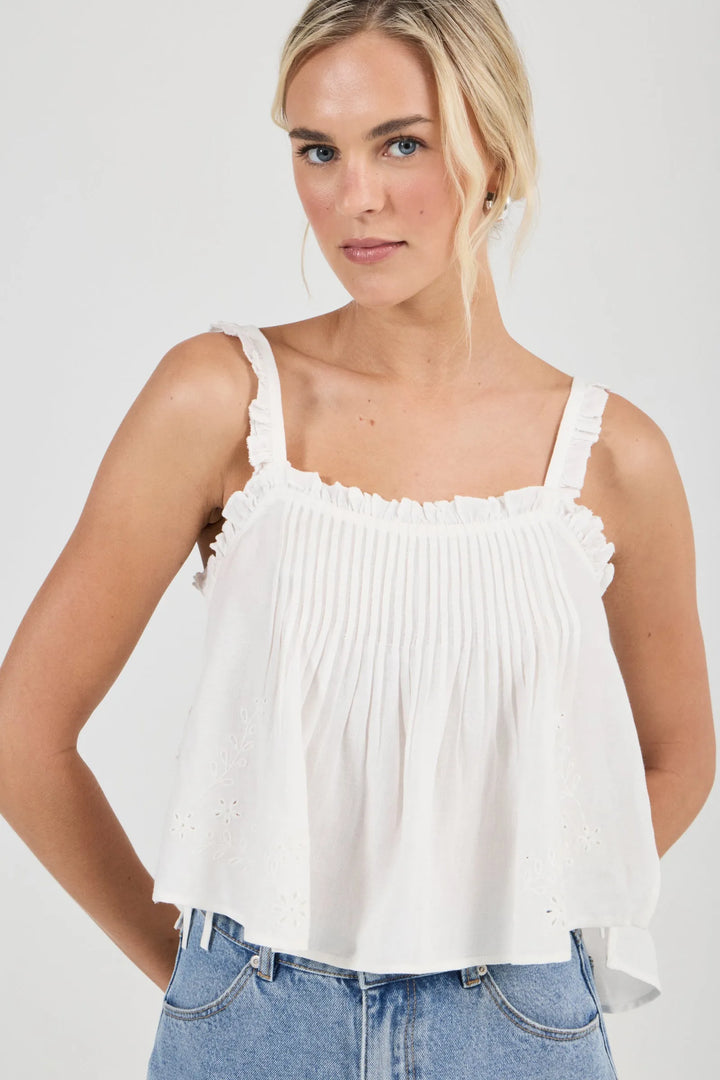 ROLLAS Odette Pleated Tank