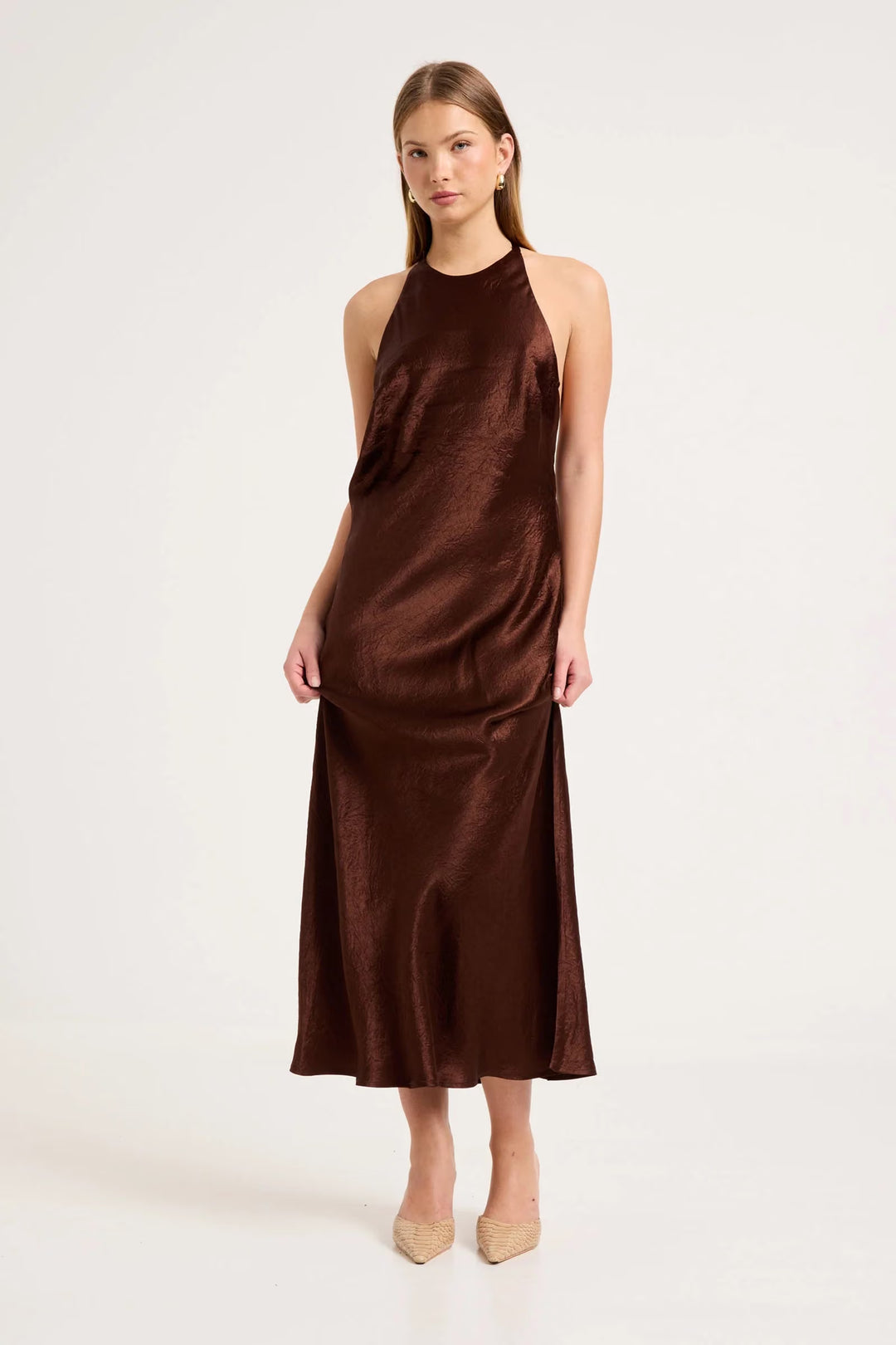 ROLLAS Muse Halter Midi Dress
