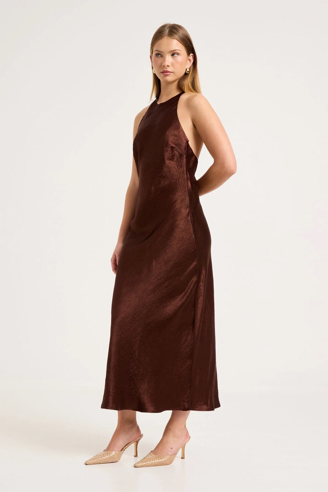 ROLLAS Muse Halter Midi Dress