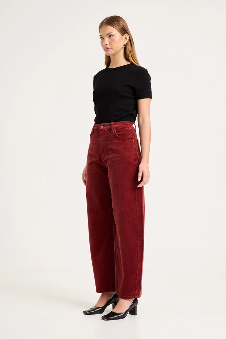 ROLLAS Gigi Barrel Corduroy Pant-The Shop Laguna Beach