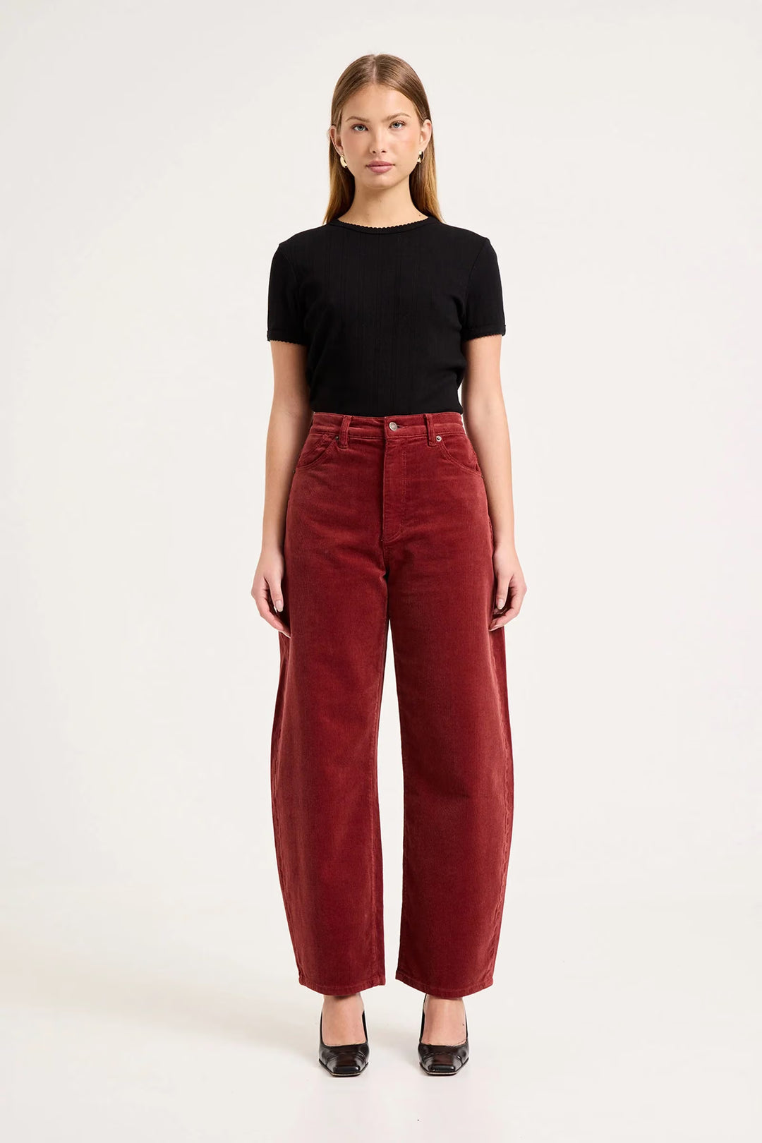 ROLLAS Gigi Barrel Corduroy Pant-The Shop Laguna Beach