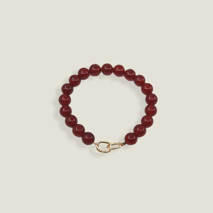 MAY MARTIN Carnelian Beaded Bracelet-The Shop Laguna Beach