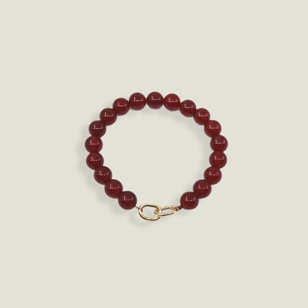 MAY MARTIN Carnelian Beaded Bracelet-The Shop Laguna Beach