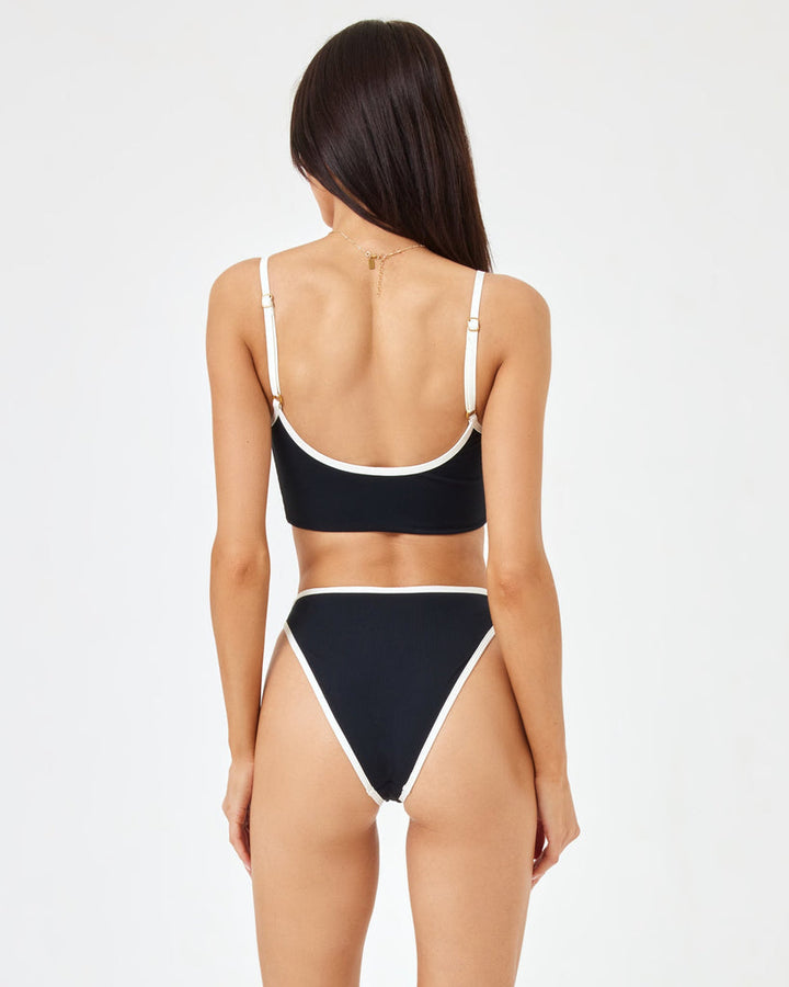 LSPACE Nora Piped Ribbed High Waist Bottom-The Shop Laguna Beach