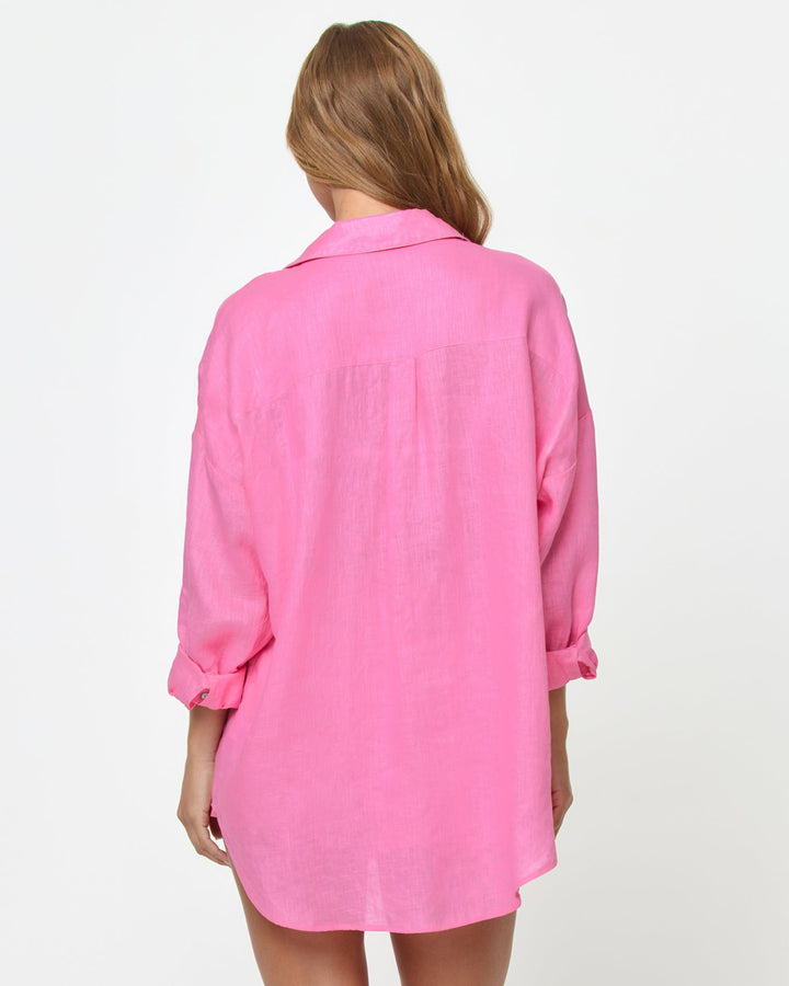 LSPACE Rio Linen Tunic Shirt