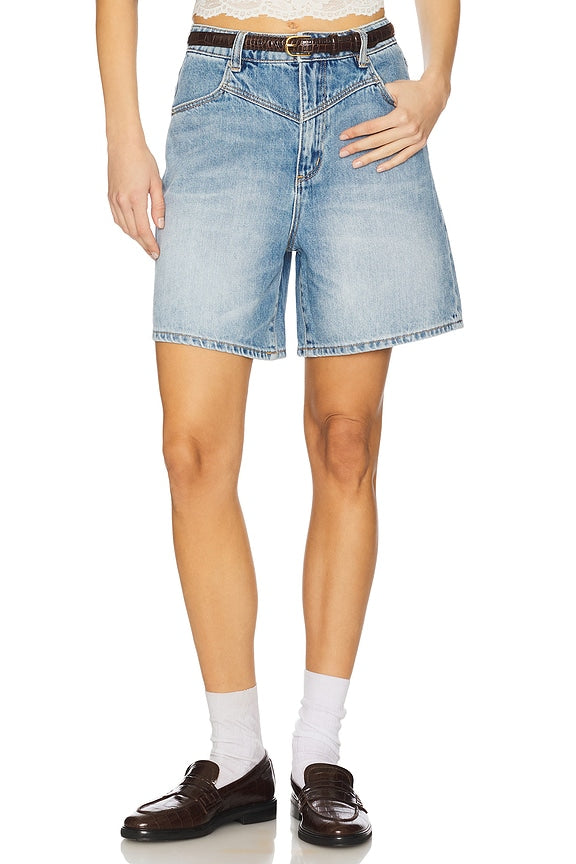 ROLLAS Super Mirage City Lights Loose Denim Short - Light Vintage Indigo-The Shop Laguna Beach