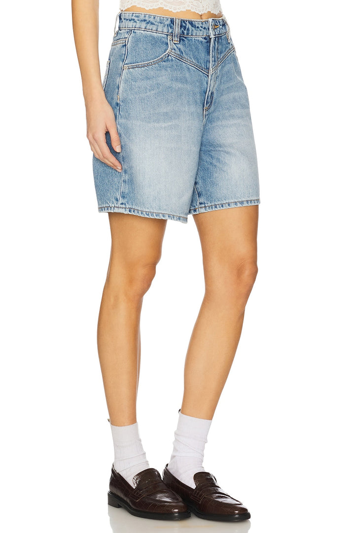 ROLLAS Super Mirage City Lights Loose Denim Short - Light Vintage Indigo-The Shop Laguna Beach