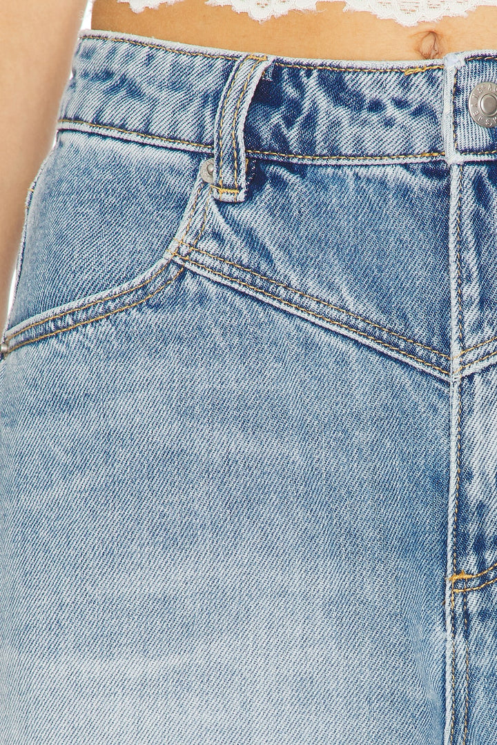 ROLLAS Super Mirage City Lights Loose Denim Short - Light Vintage Indigo-The Shop Laguna Beach