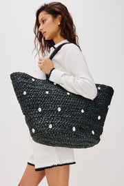 LSPACE X RAILS Baltic Seas Straw Tote