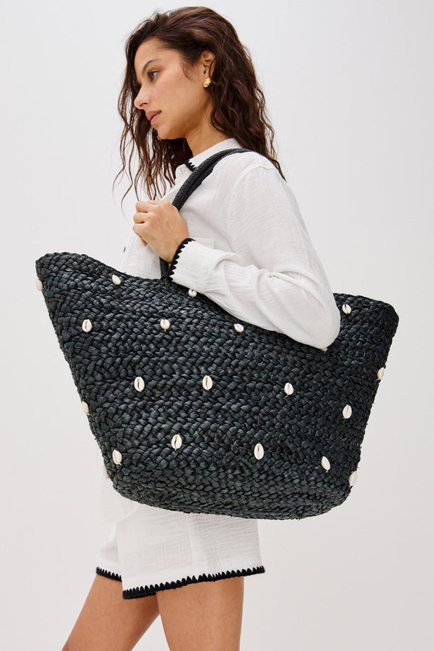 LSPACE X RAILS Baltic Seas Straw Tote