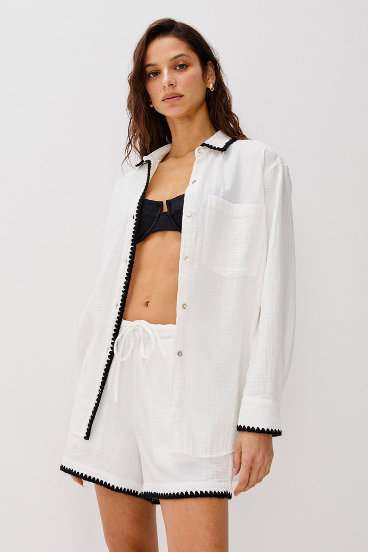 LSPACE X RAILS Idania Whipstitch Top-The Shop Laguna Beach