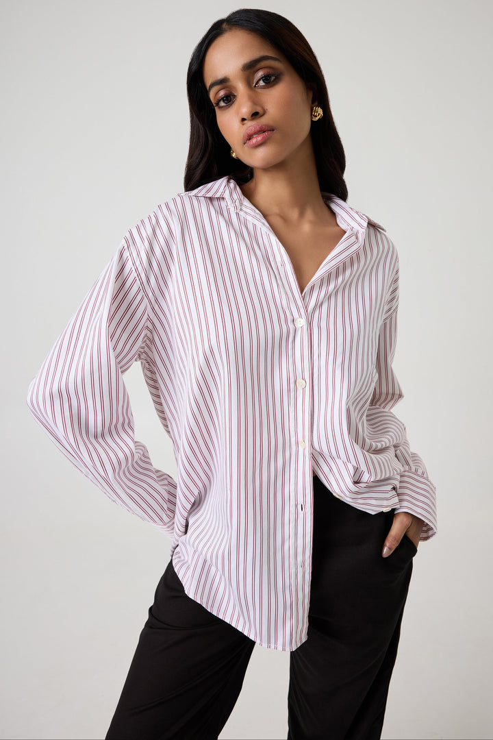 SUMMER AWAY Ravenna Stripe Shirt-The Shop Laguna Beach