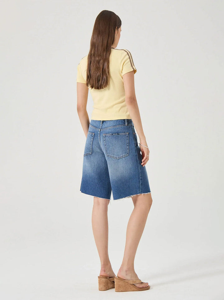 ROLLAS Charlotte Culotte Denim Short-The Shop Laguna Beach