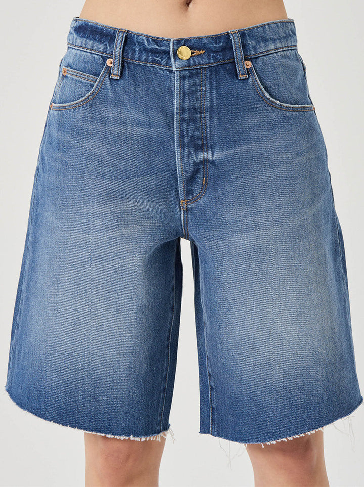 ROLLAS Charlotte Culotte Denim Short-The Shop Laguna Beach