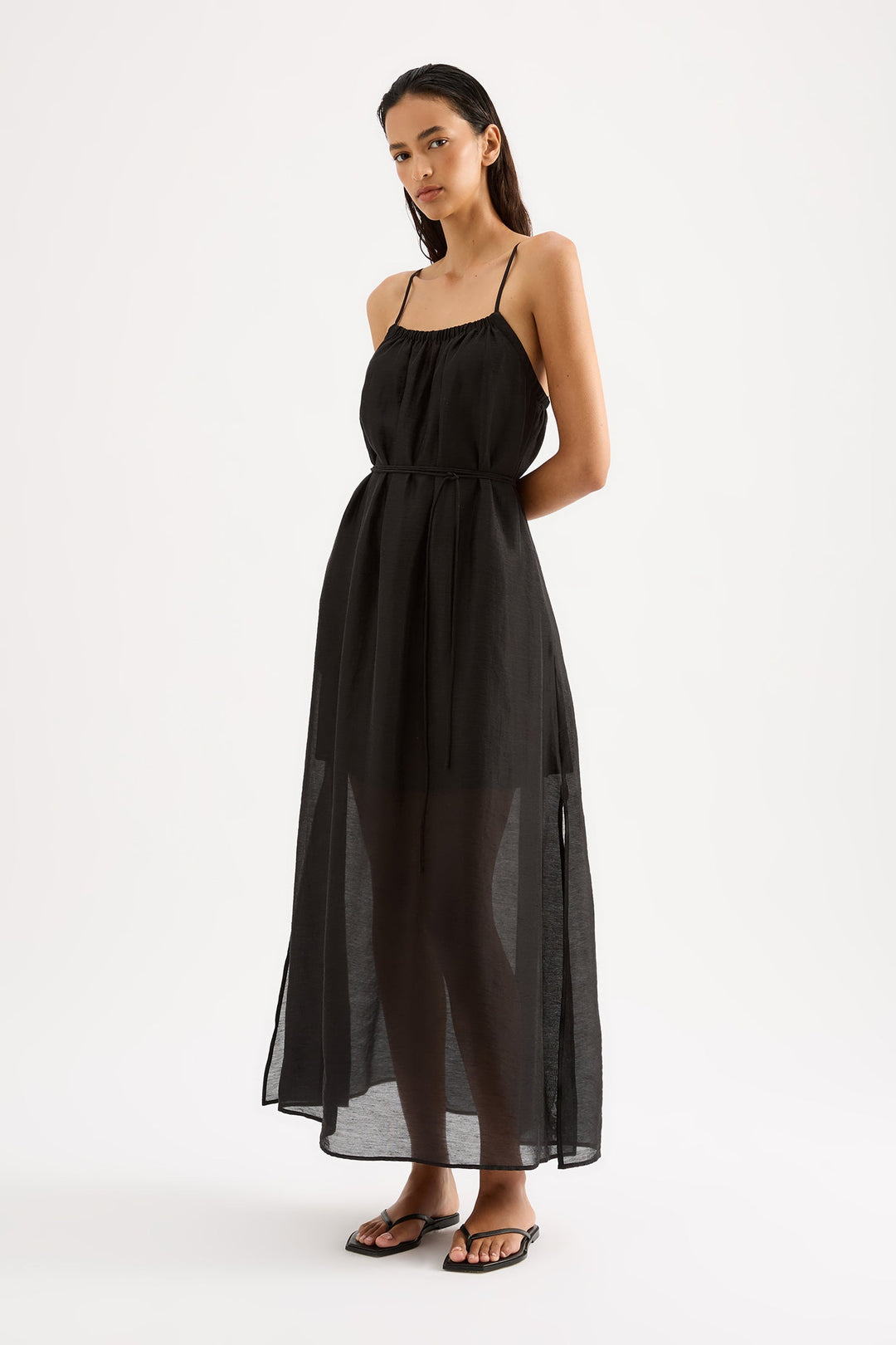 NUDE LUCY Ziki Sheer Maxi Dress