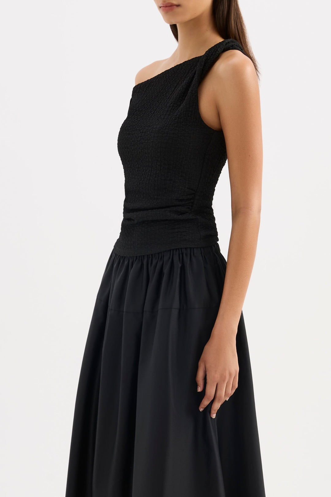 NUDE LUCY Apollo Off-Shoulder Textured Tank-The Shop Laguna Beach