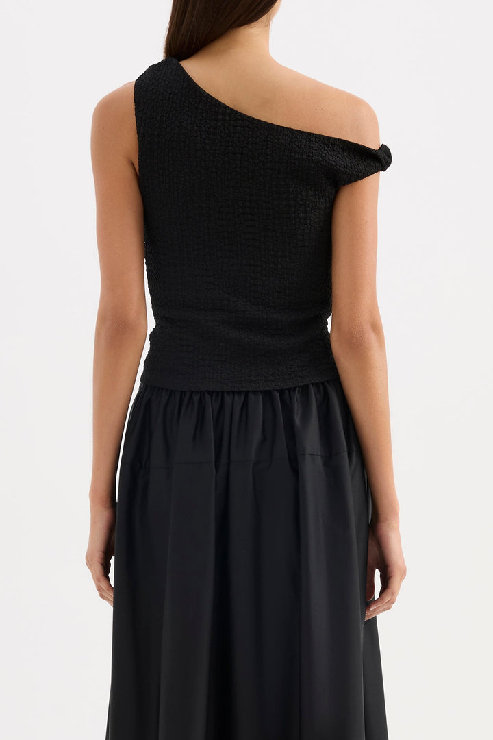 NUDE LUCY Apollo Off-Shoulder Textured Tank-The Shop Laguna Beach