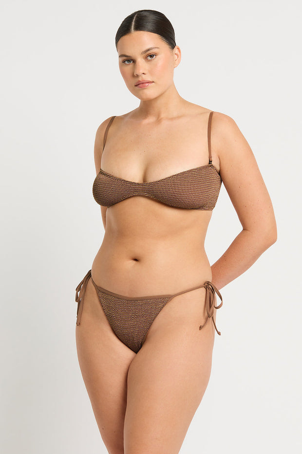 BOND-EYE Anisha Shimmer Tie-Side Bottom-The Shop Laguna Beach