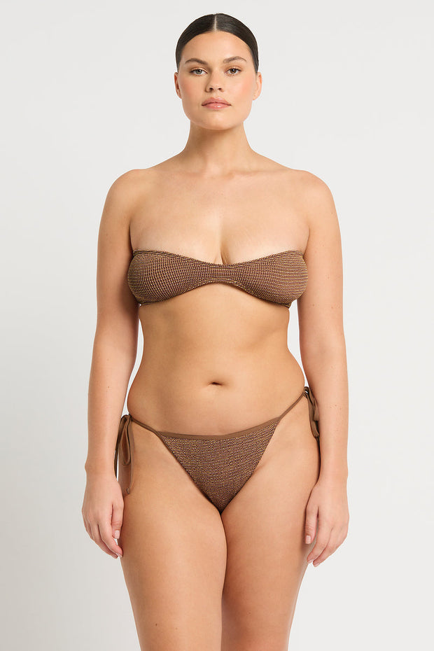 BOND-EYE Anisha Shimmer Tie-Side Bottom-The Shop Laguna Beach