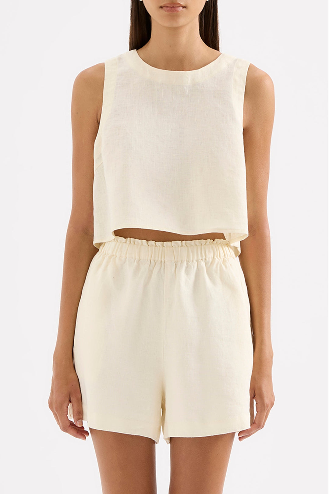 NUDE LUCY Sian Linen Tank