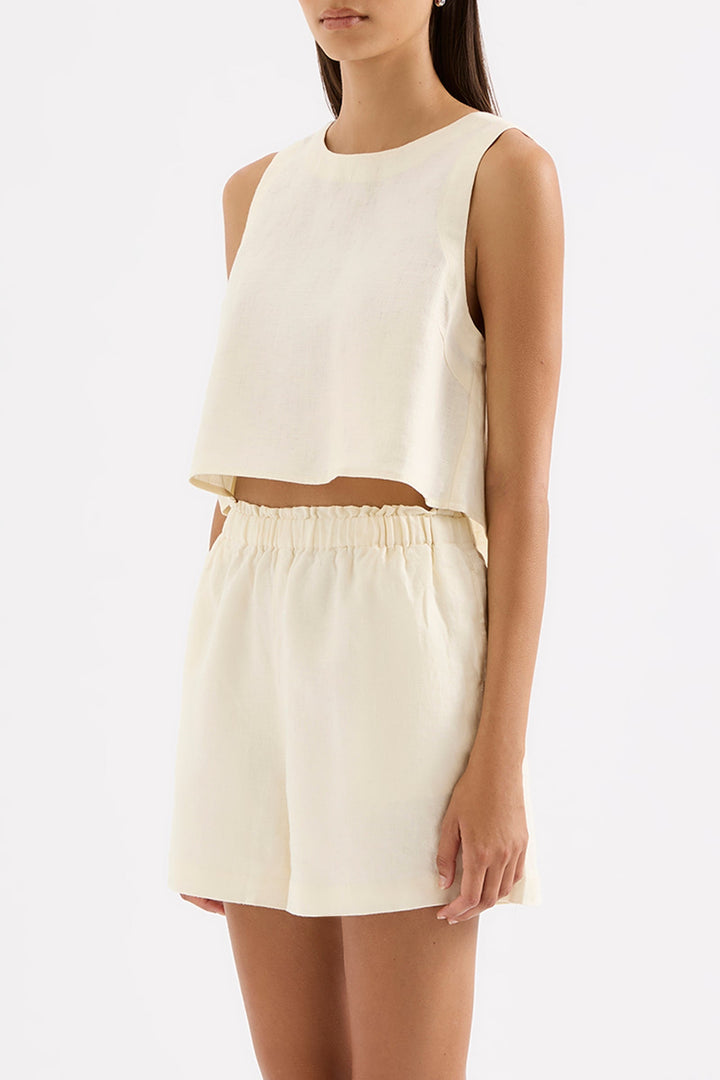 NUDE LUCY Sian Linen Tank