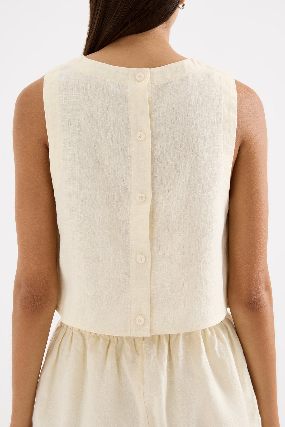NUDE LUCY Sian Linen Tank
