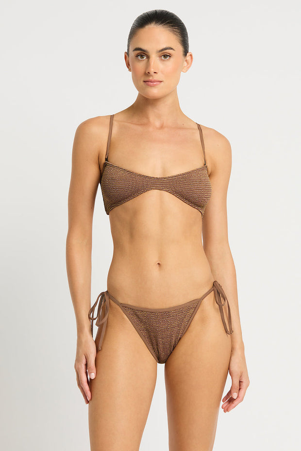 BOND-EYE Anisha Shimmer Tie-Side Bottom-The Shop Laguna Beach
