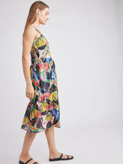 SELF CONTRAST Sloane Printed Midi Dress-The Shop Laguna Beach