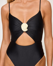 LSPACE Kyslee Rosette Satin Shine One Piece-The Shop Laguna Beach