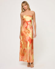 LSPACE Spring In Love Satin Maxi Dress-The Shop Laguna Beach