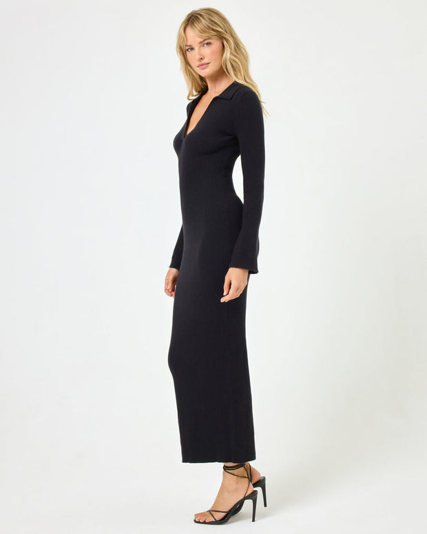 LSPACE San Clemente Collared Rib Knit Dress-The Shop Laguna Beach