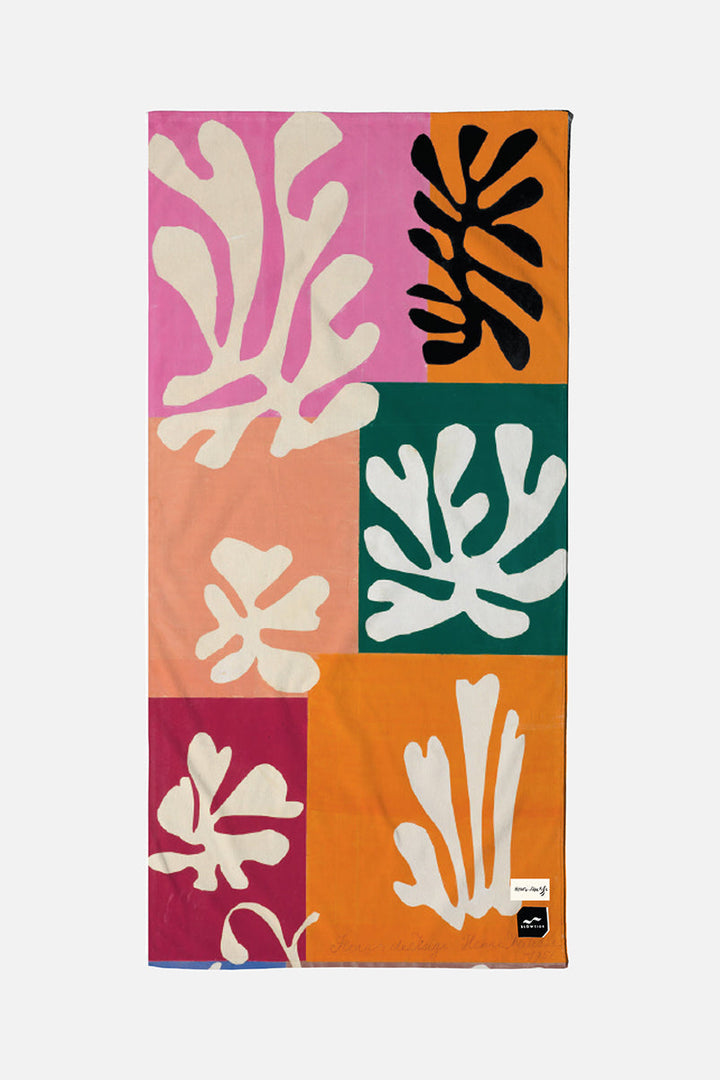 SLOWTIDE X HENRI MATISSE Snow Flowers Beach Towel-The Shop Laguna Beach